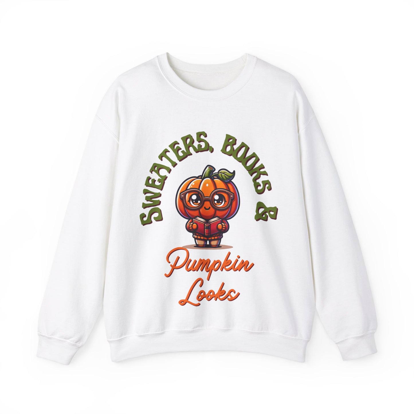 Sweaters, Books & Pumpkin Looks Sweatshirt