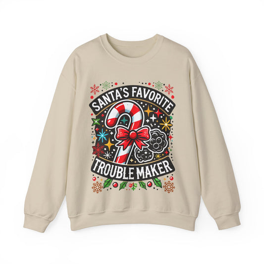 Santa's Favorite Troublemaker Sweatshirt