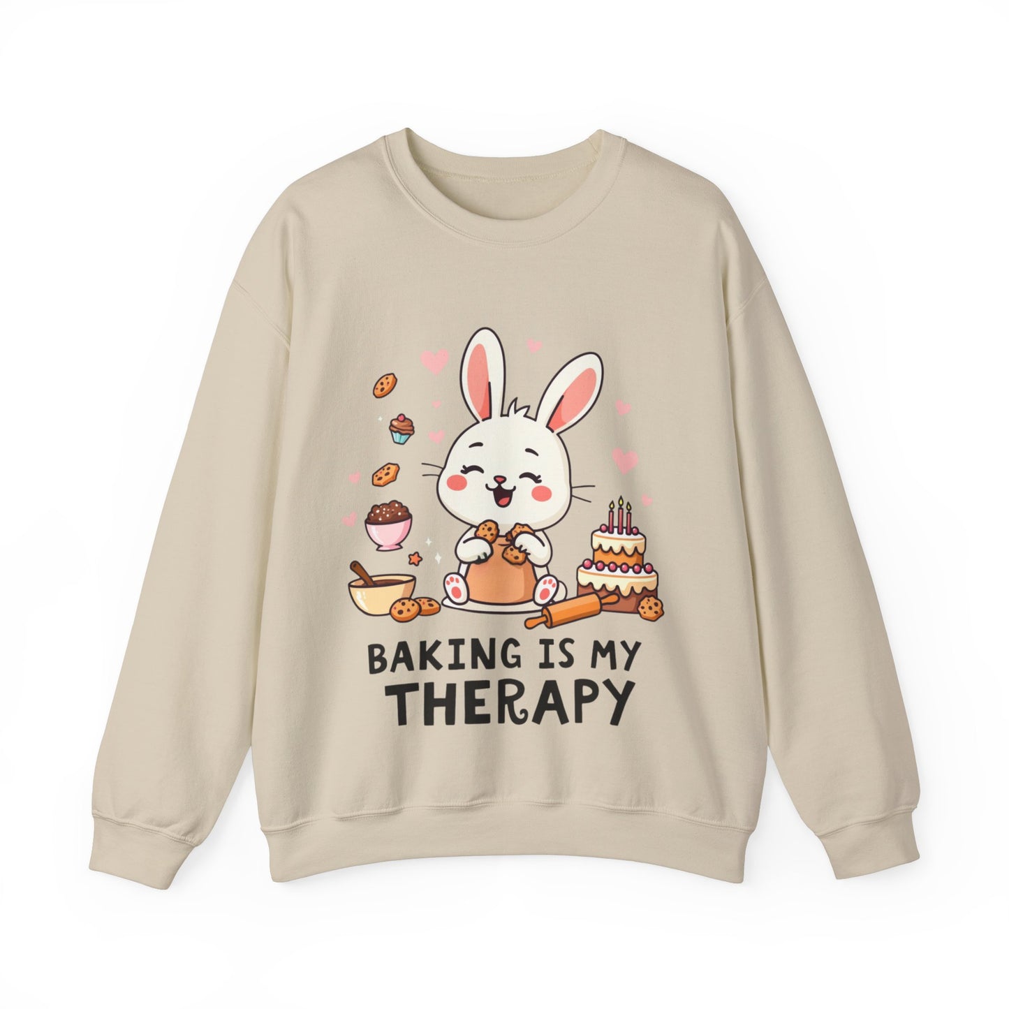 Baking is my Therapy Bunny Sweatshirt