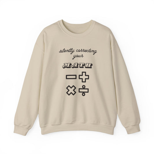 Silently Correcting Your Math Sweatshirt