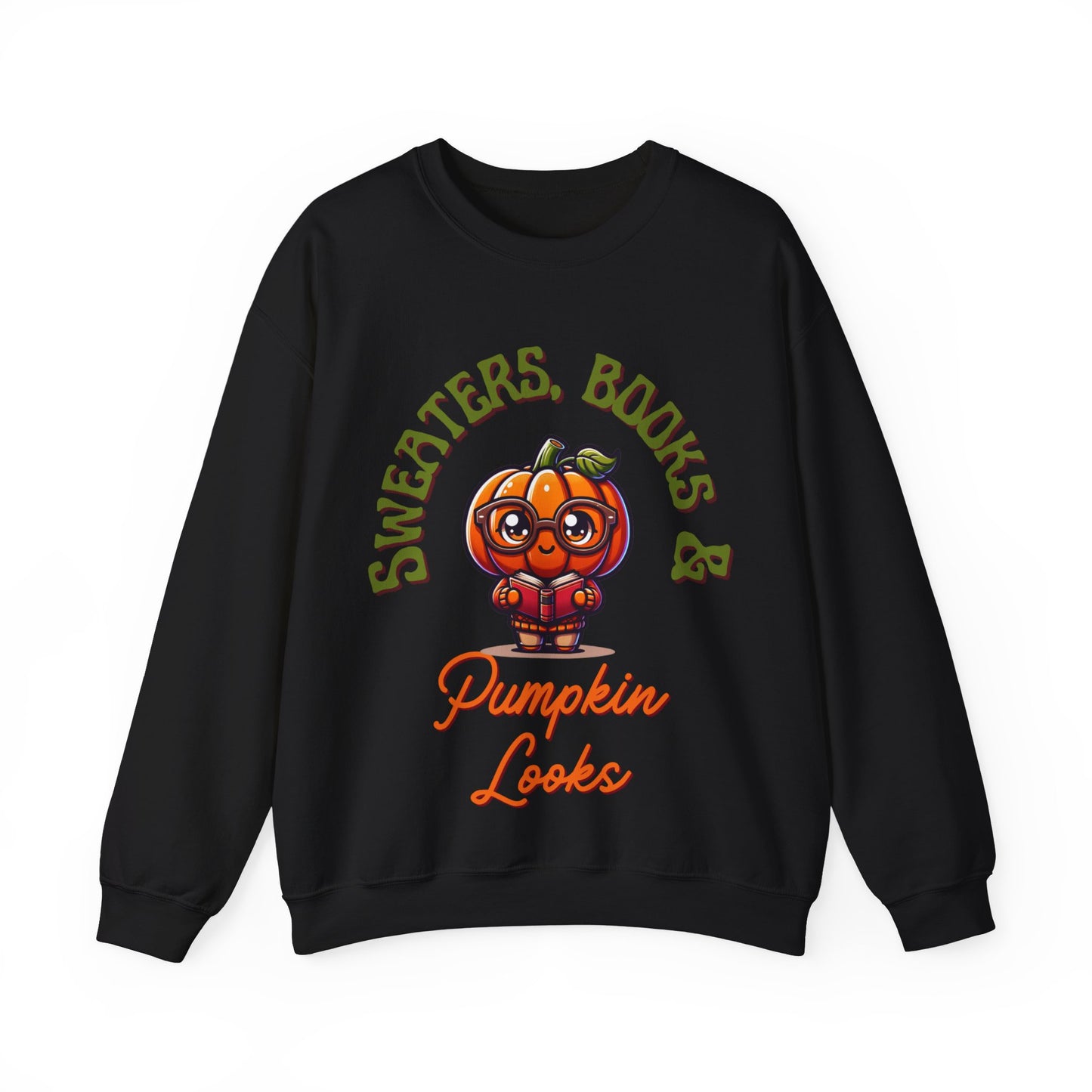 Sweaters, Books & Pumpkin Looks Sweatshirt