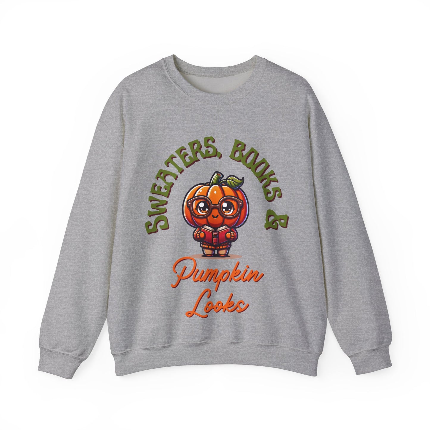 Sweaters, Books & Pumpkin Looks Sweatshirt