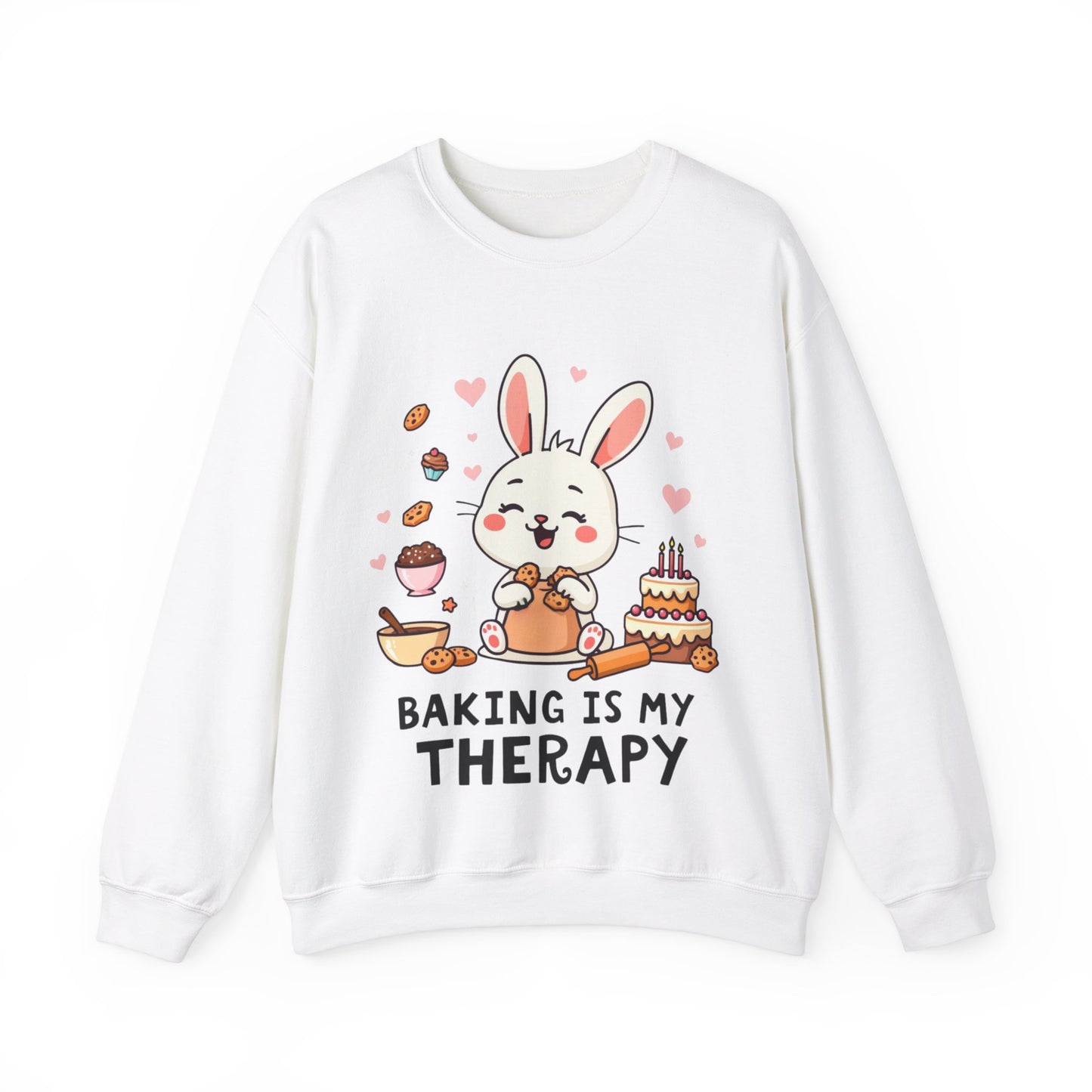 Baking is my Therapy Bunny Sweatshirt