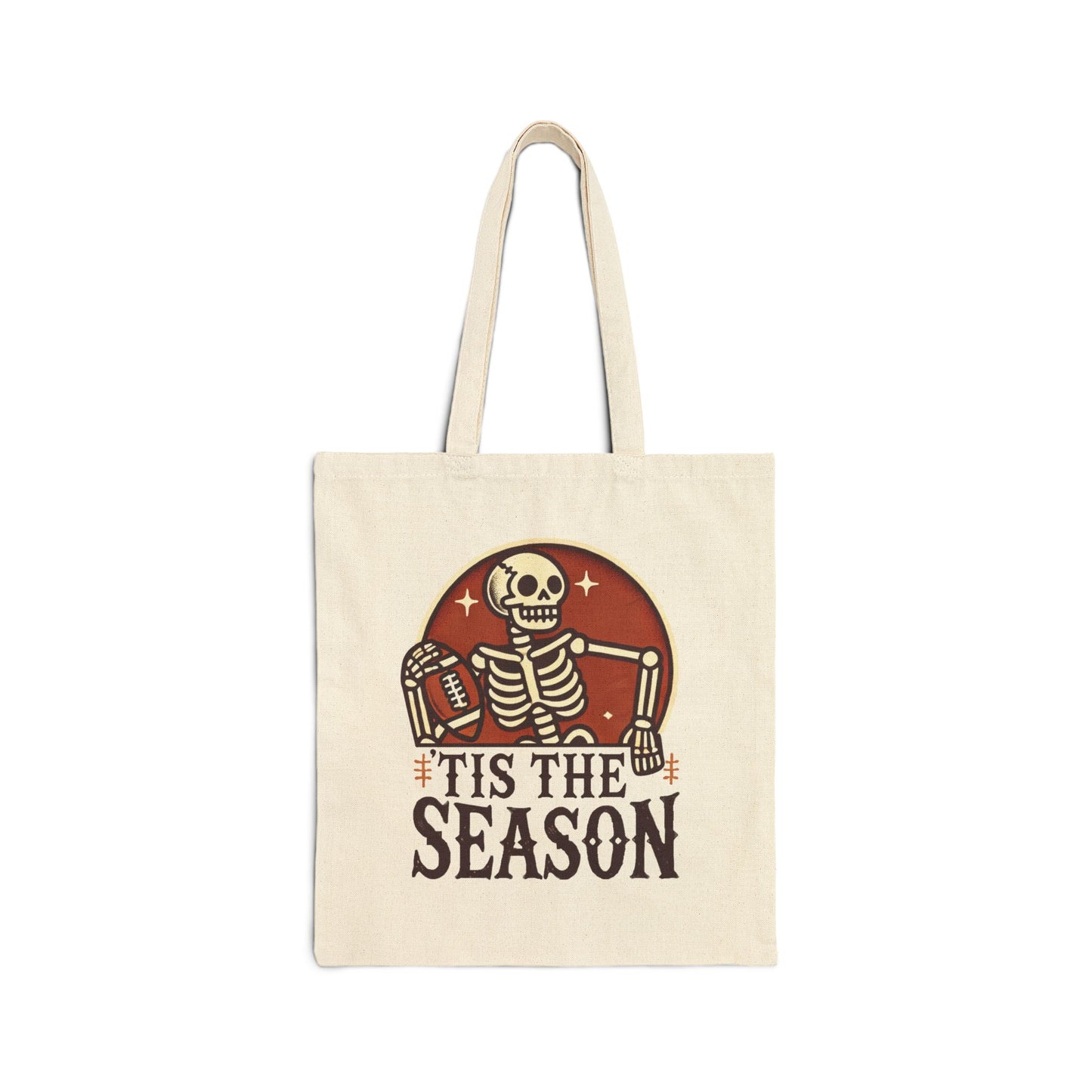 'Tis The Season tote bag front - natural color