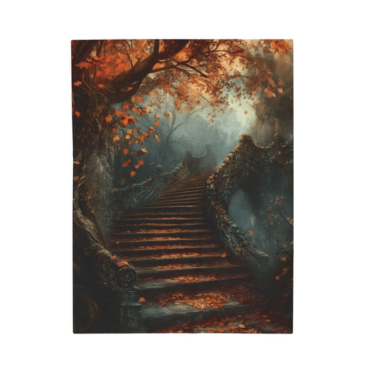 Twilight Forest Staircase Velveteen Plush Blanket