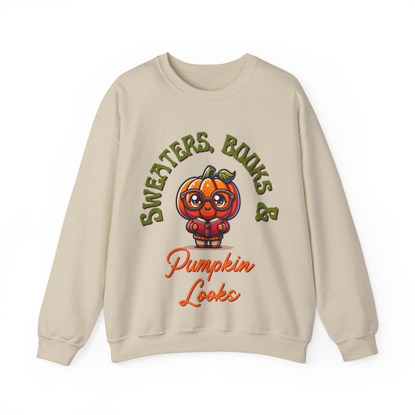 Sweaters, Books & Pumpkin Looks Sweatshirt