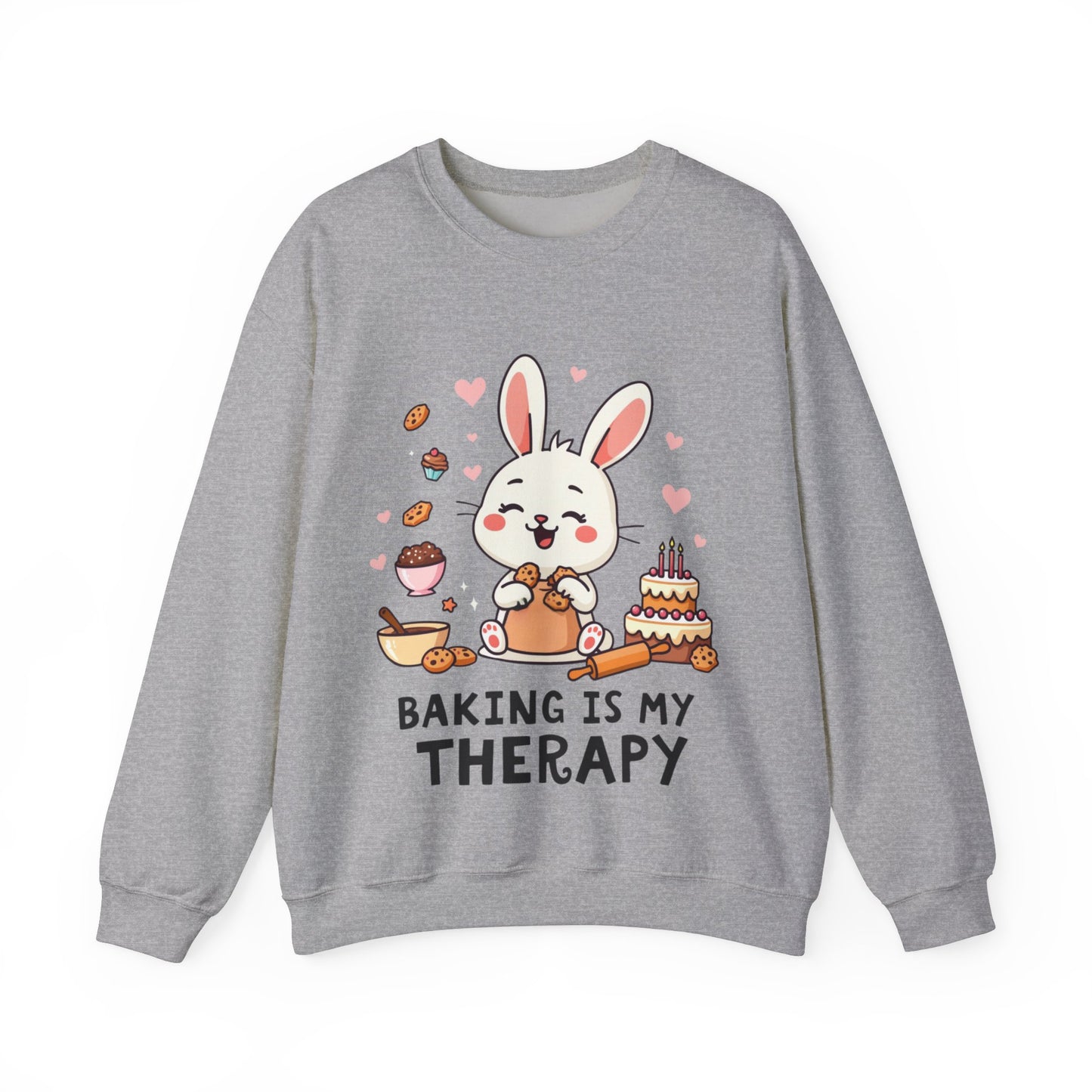 Baking is my Therapy Bunny Sweatshirt