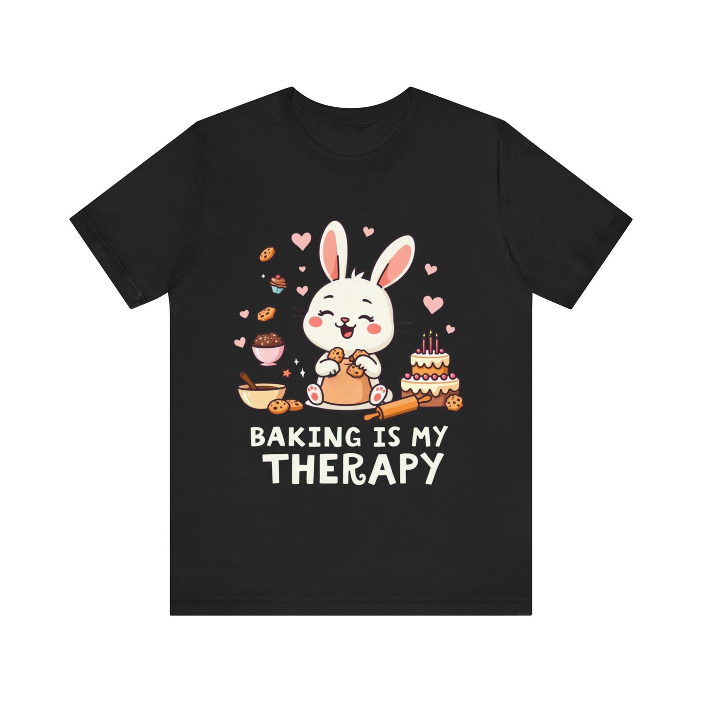 Baking is My Therapy Rabbit T-shirt