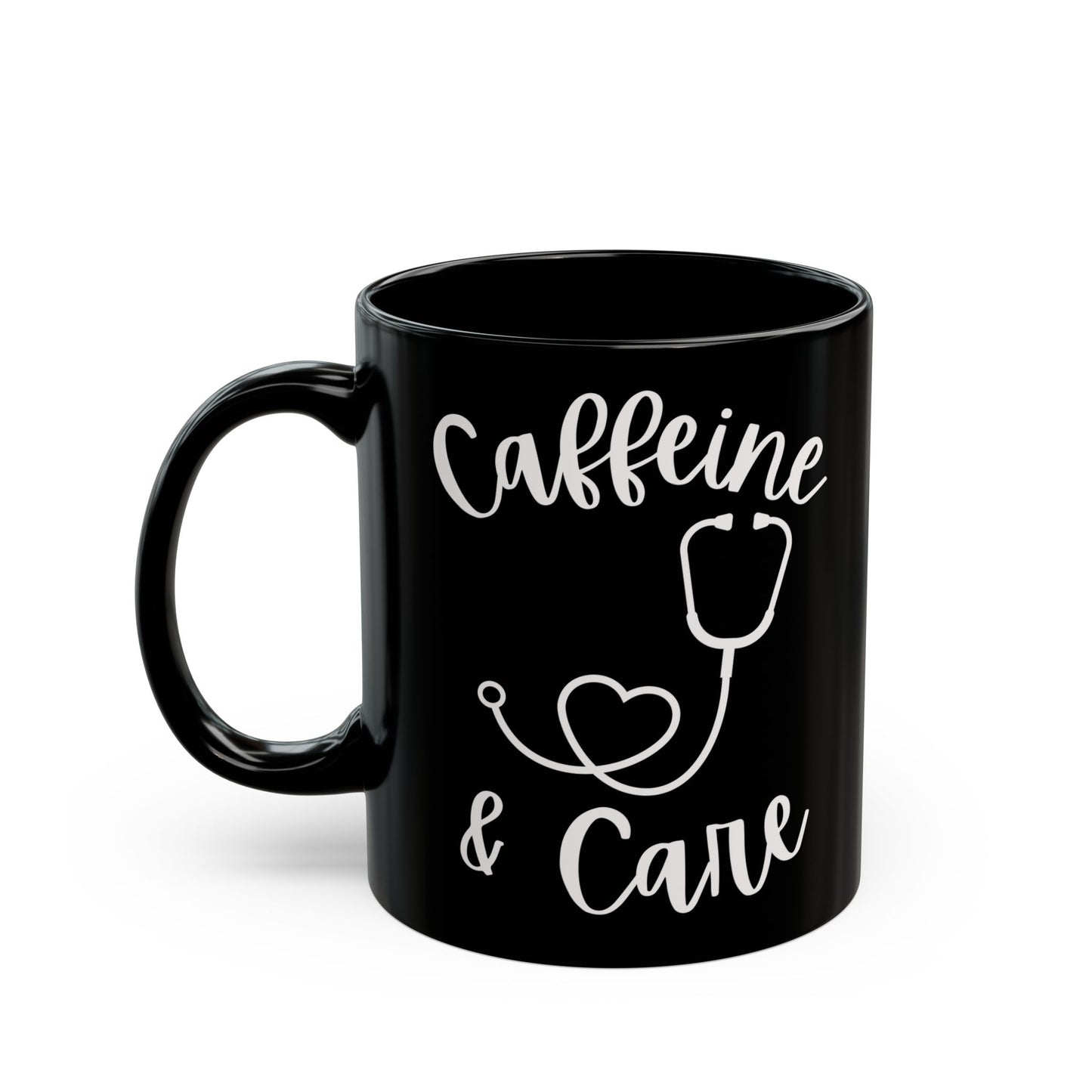 Caffeine & Care Ceramic Mug (11oz, 15oz)