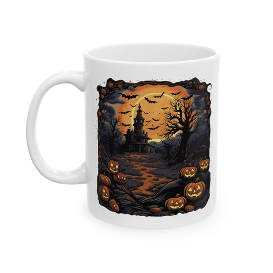 Spooky Pumpkin Path Mug (11oz, 15oz)