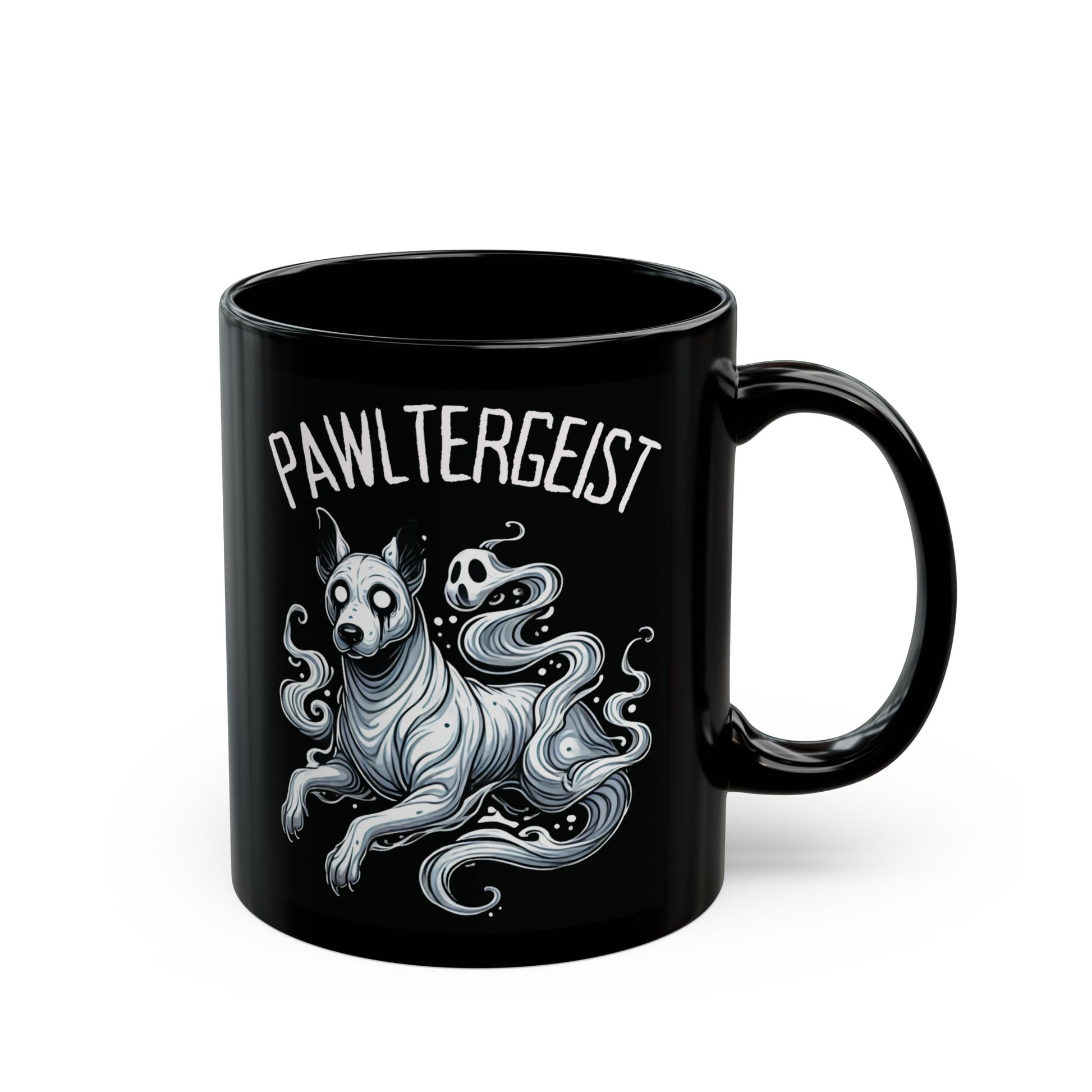 Pawltergeist Dog Ceramic Mug (11oz, 15oz) - {{ shop WitWorks Emporium Mug 11oz / White _name }}