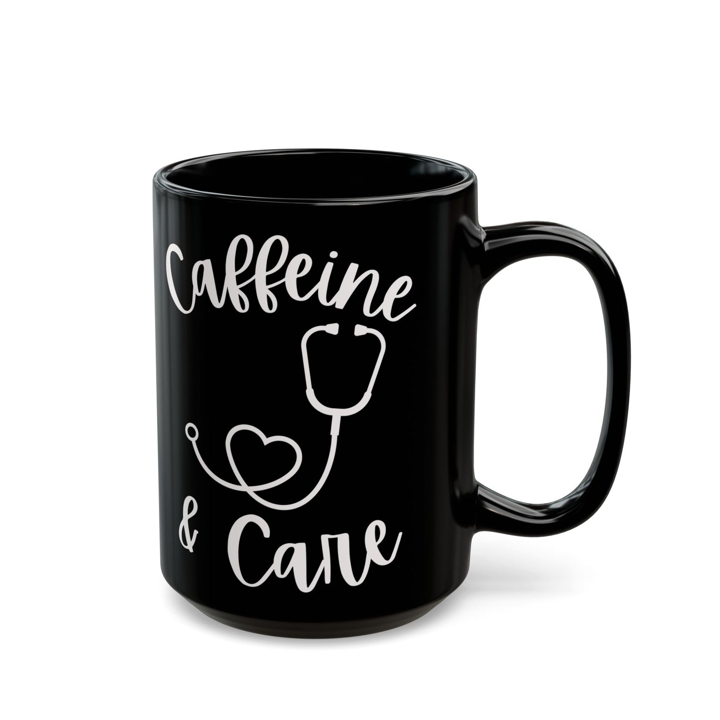 Caffeine & Care Ceramic Mug (11oz, 15oz)