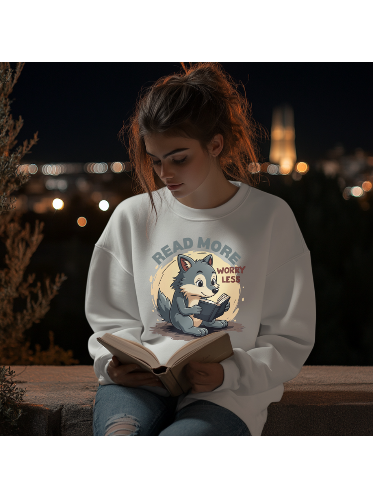 Read More Worry Less Cool Sweatshirt