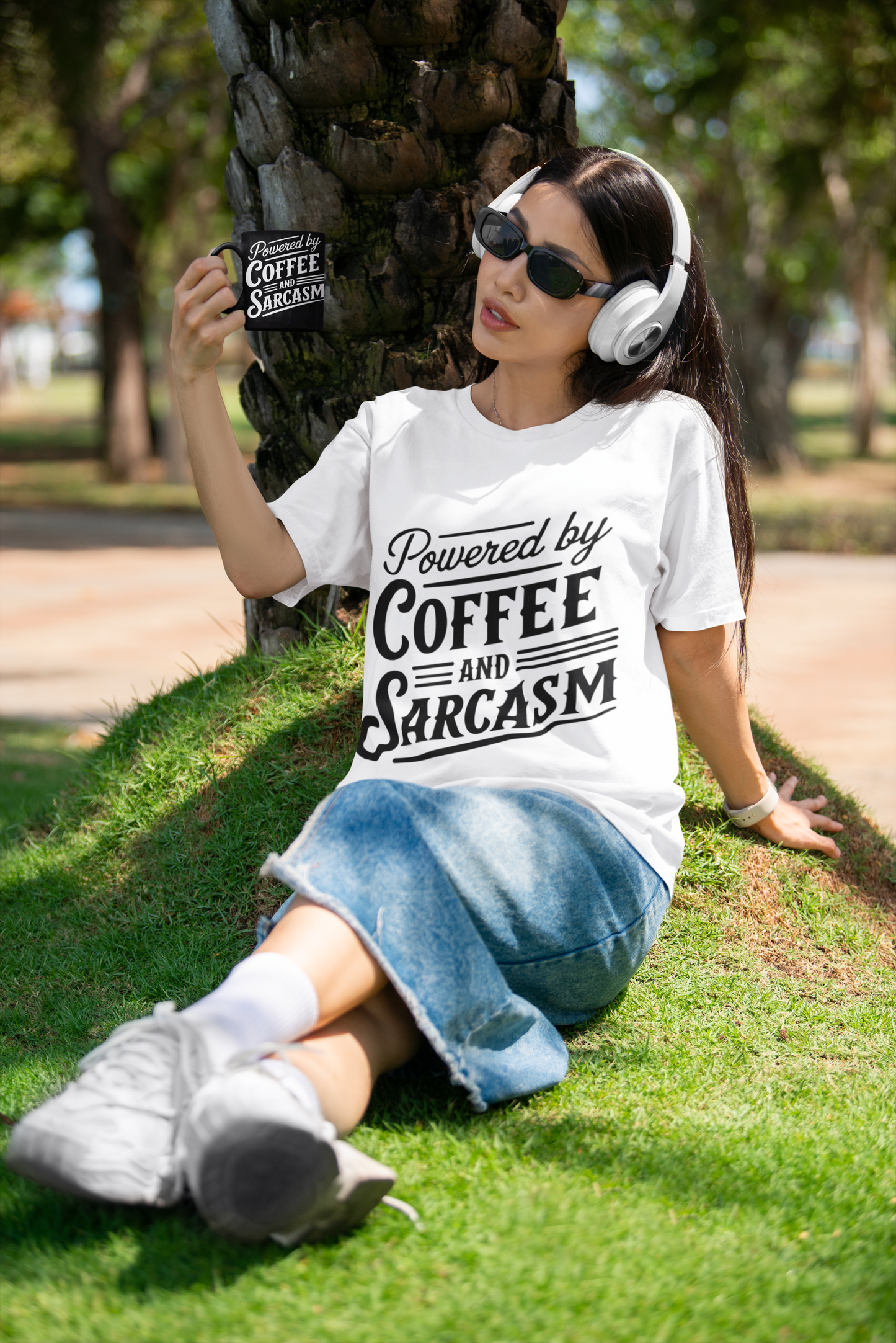 Powered by Coffee & Sarcasm Mug (11oz, 15oz)