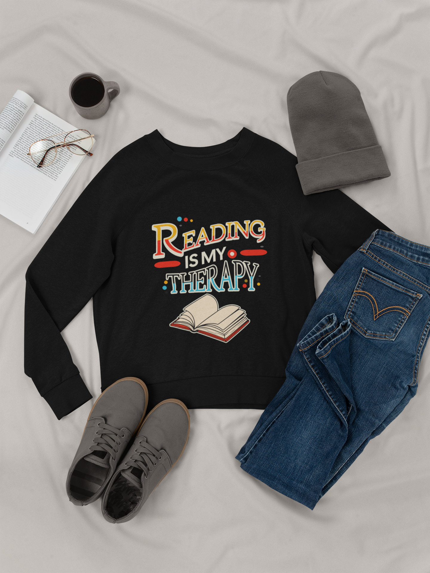 Reading is my Therapy Sweatshirt