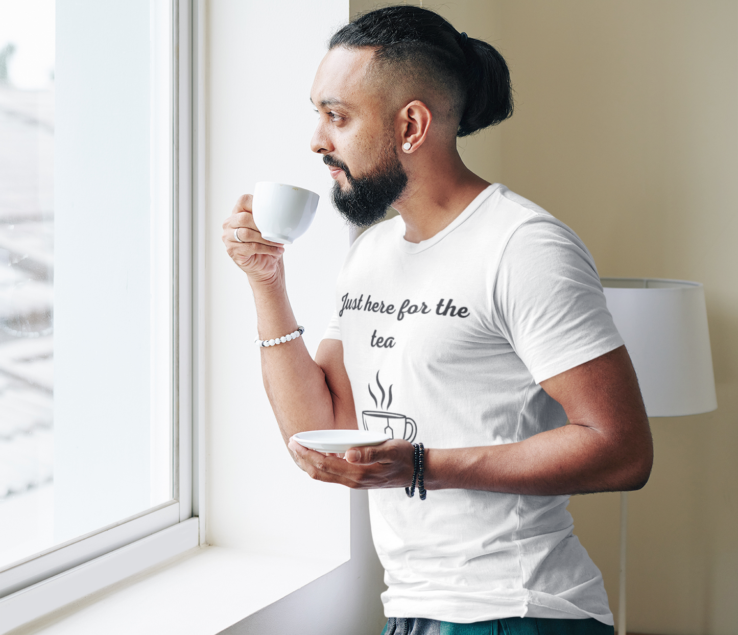 Just Here for the Tea Graphic T-shirt